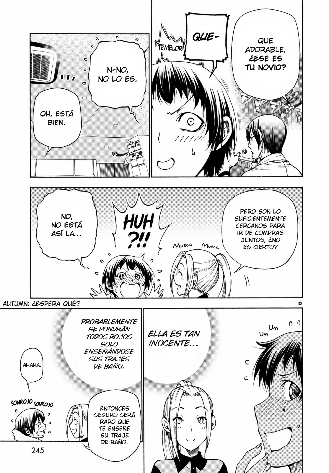 Grand Blue Capitulo 38: Cita en el cine página 34