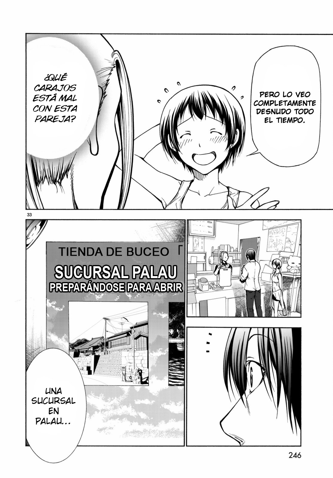 Grand Blue Capitulo 38: Cita en el cine página 35