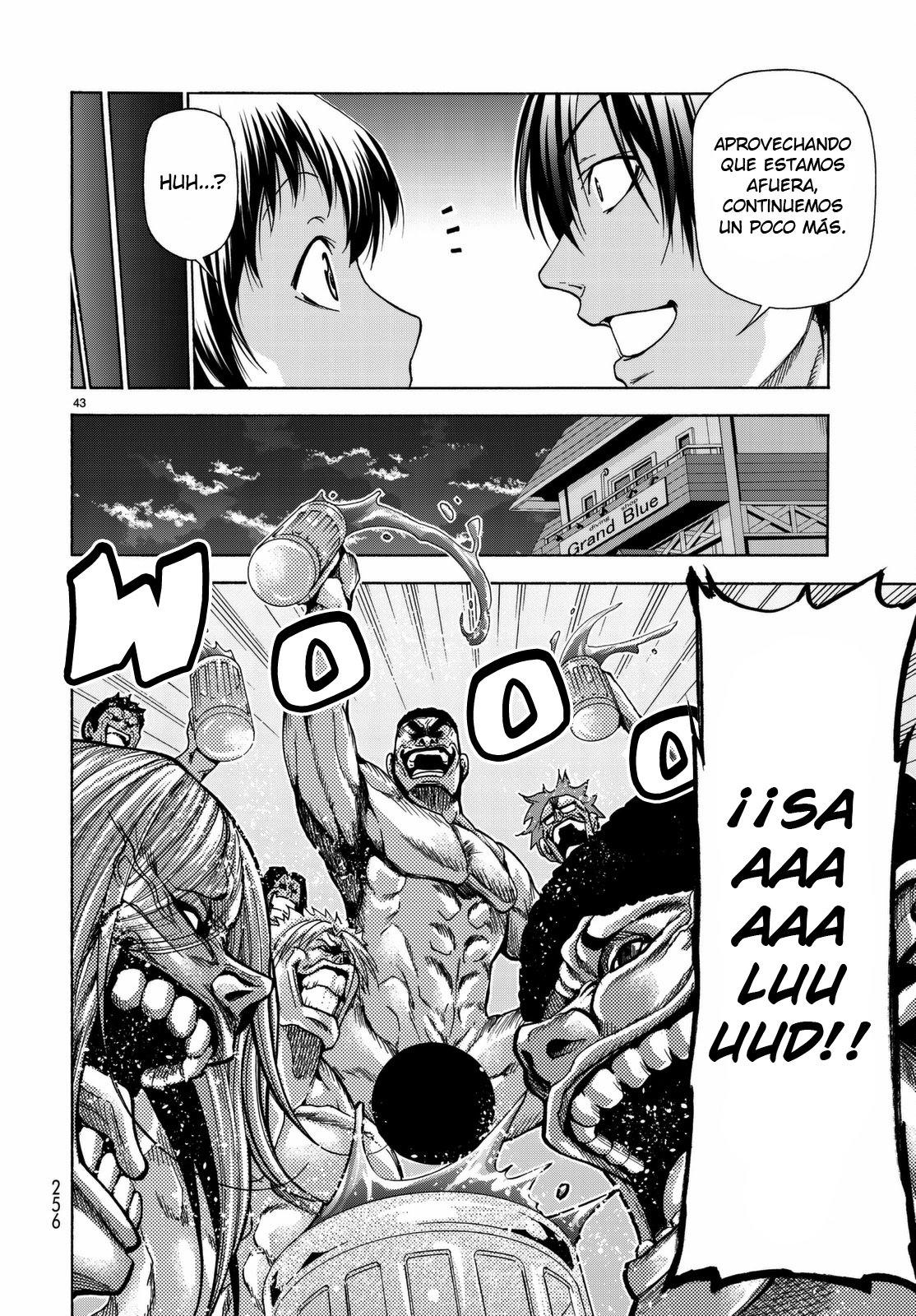 Grand Blue Capitulo 38: Cita en el cine página 44