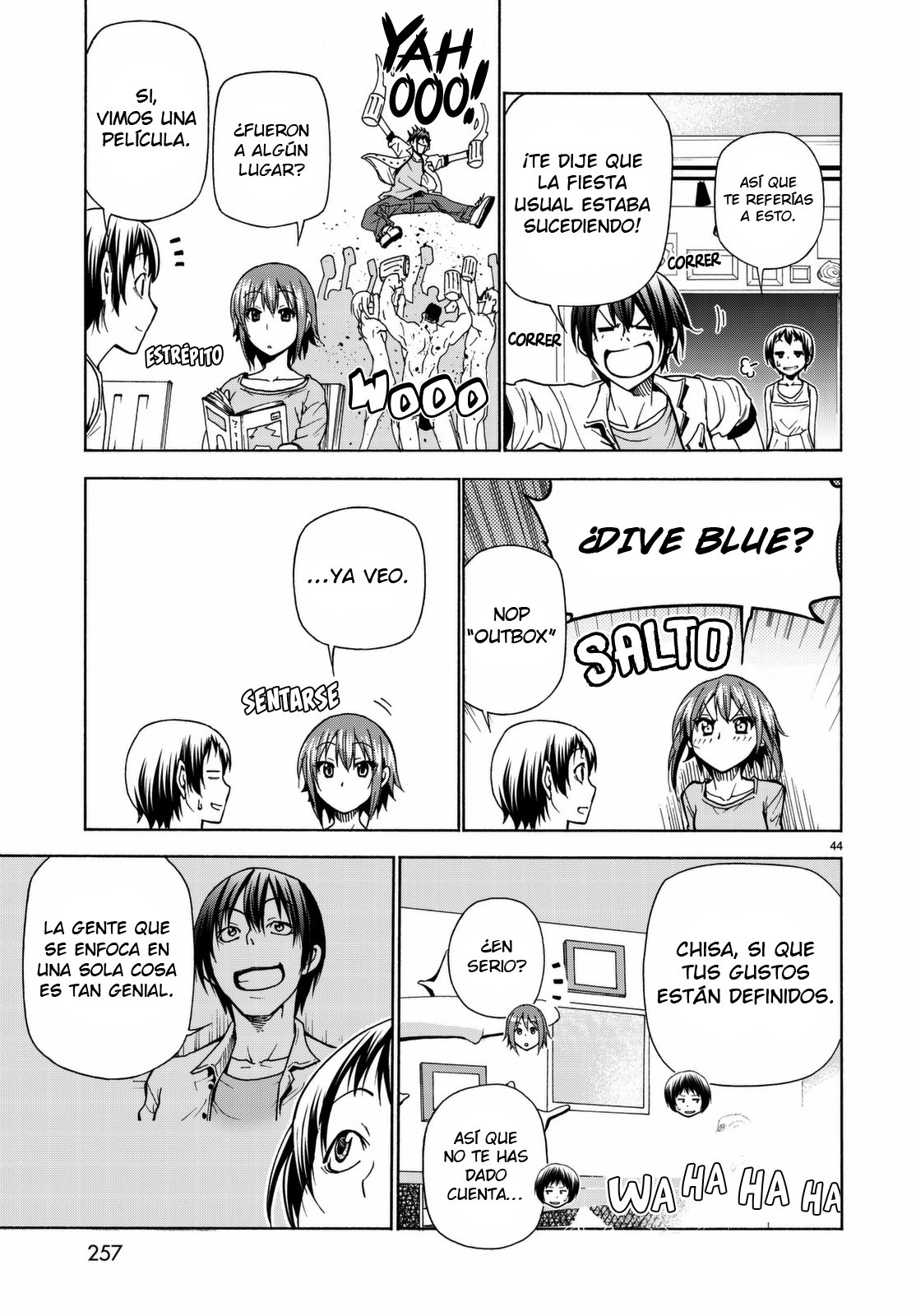Grand Blue Capitulo 38: Cita en el cine página 45