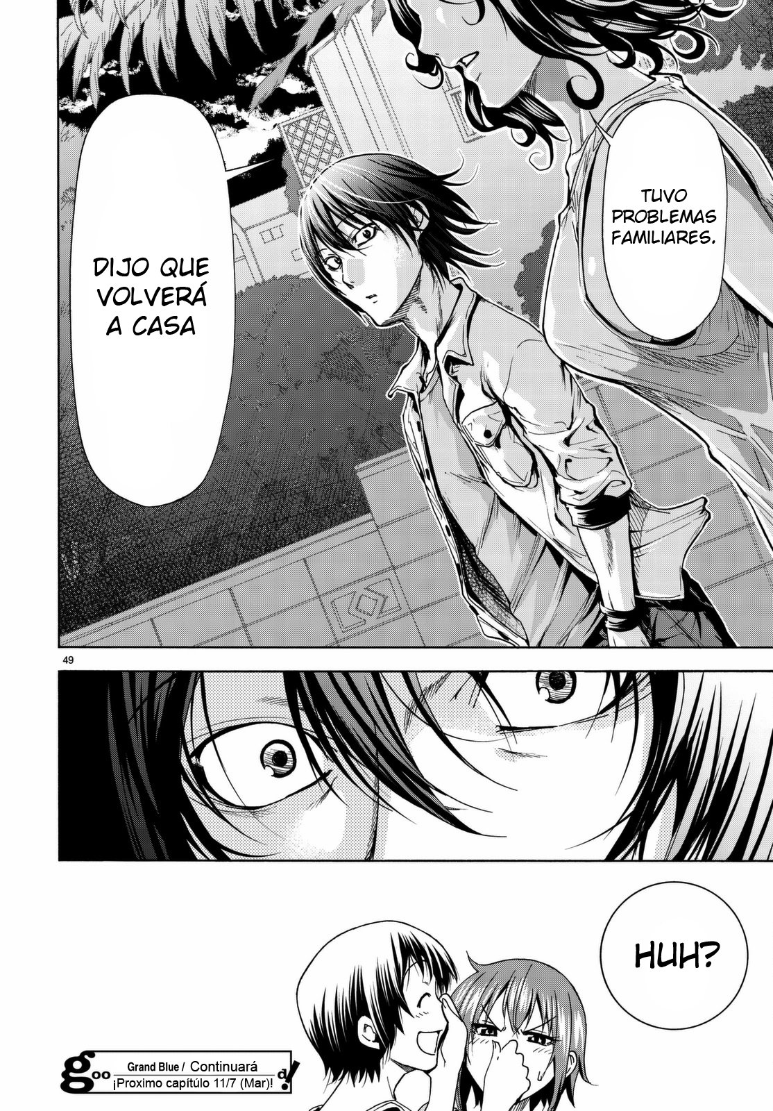 Grand Blue Capitulo 38: Cita en el cine página 50