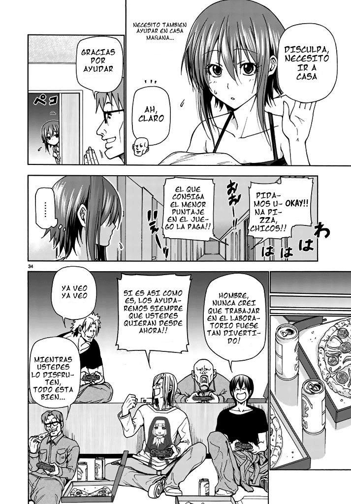 Grand Blue Capitulo 40: laboratorio de blancas página 35