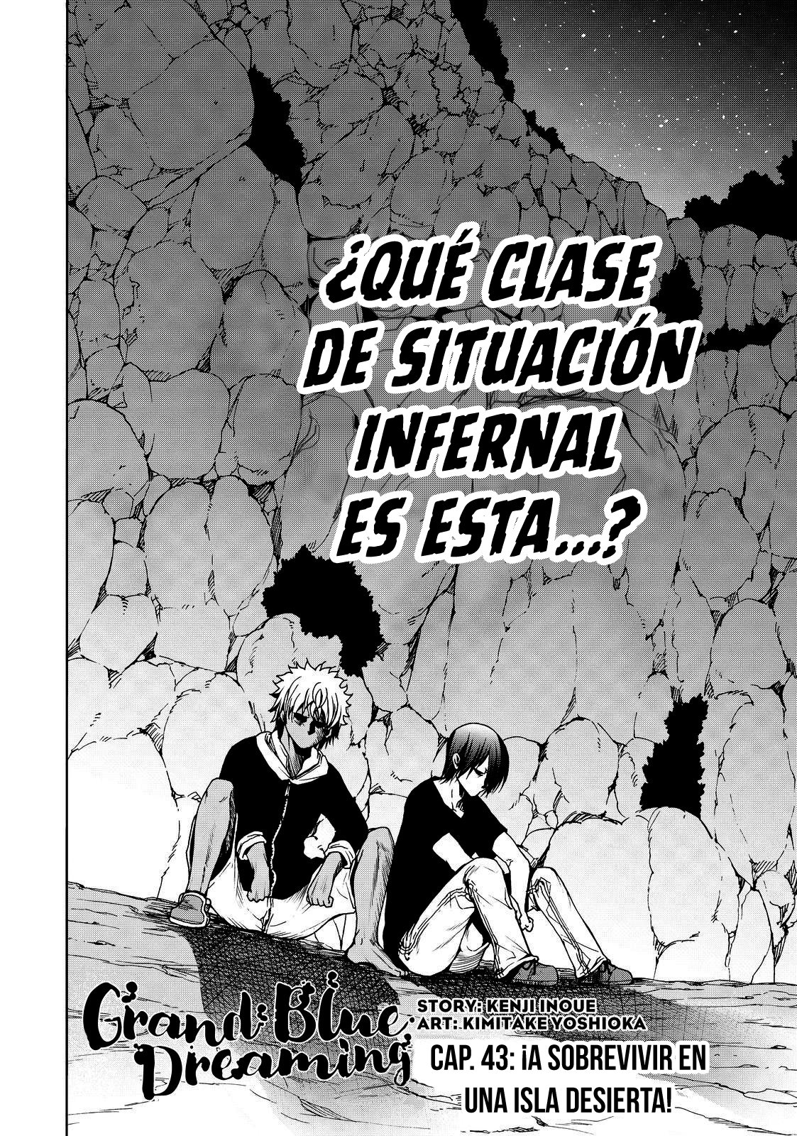 Grand Blue Capitulo 43: ¡A sobrevivir en una isla desierta! página 3