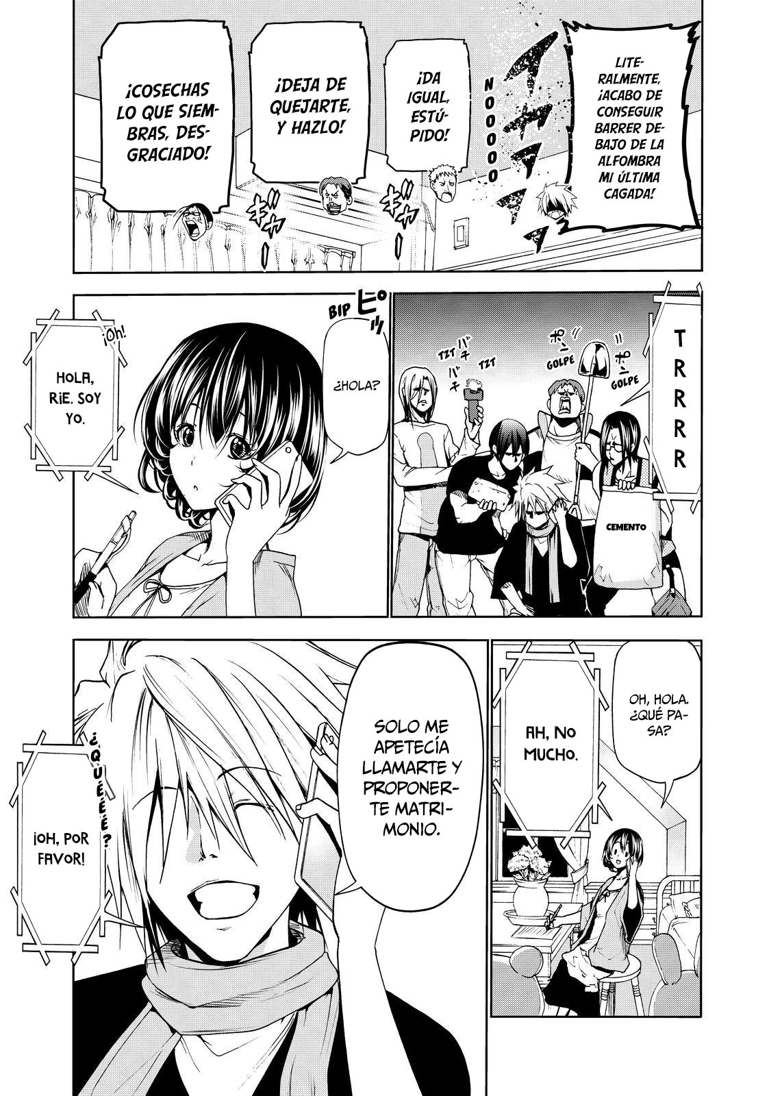 Grand Blue Capitulo 52.5: historia paralela: jenga de verdad o reto página 12
