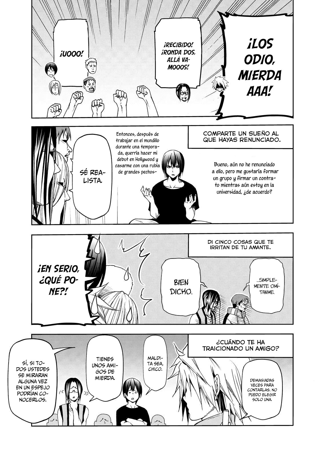 Grand Blue Capitulo 52.5: historia paralela: jenga de verdad o reto página 14