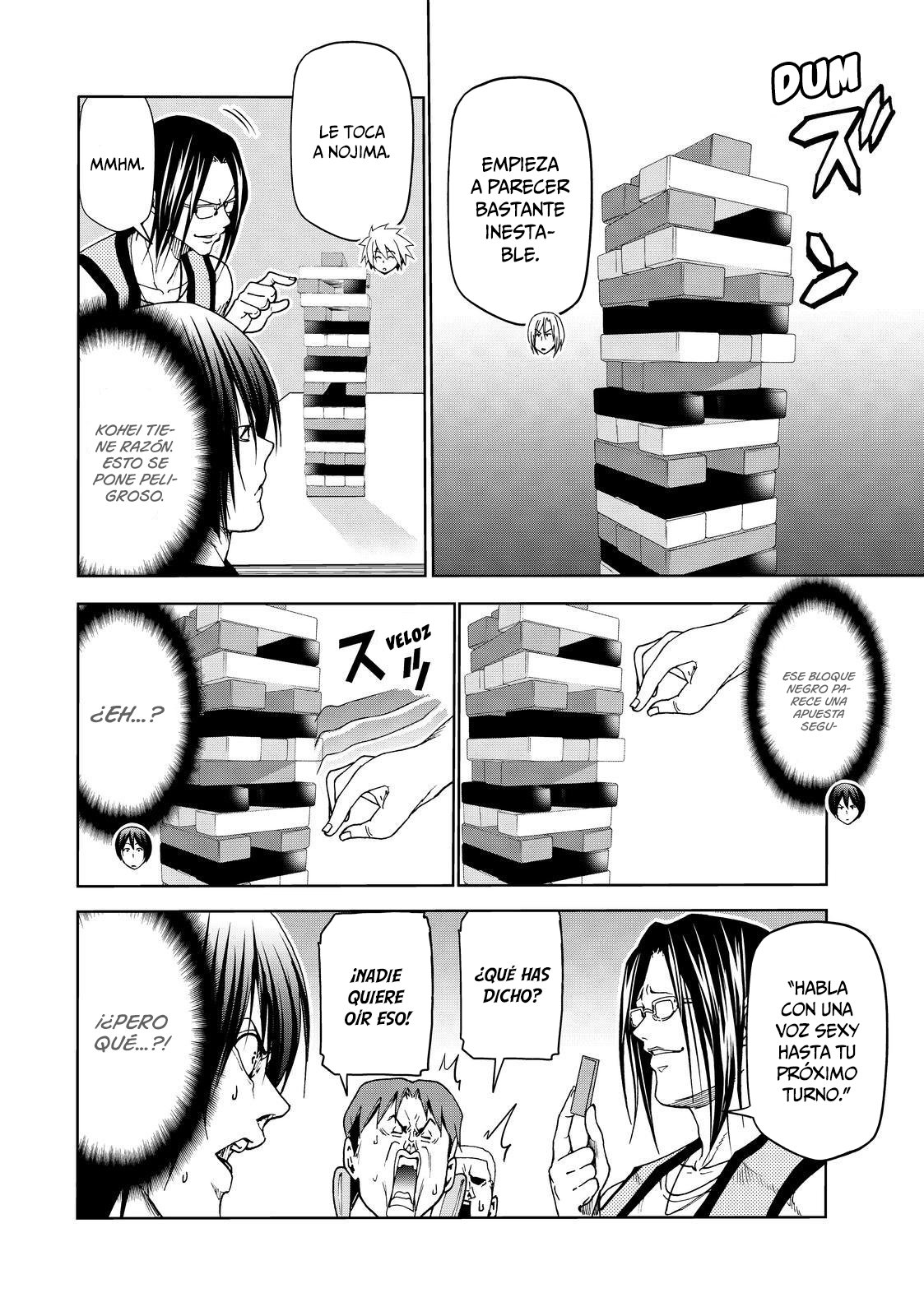 Grand Blue Capitulo 52.5: historia paralela: jenga de verdad o reto página 15