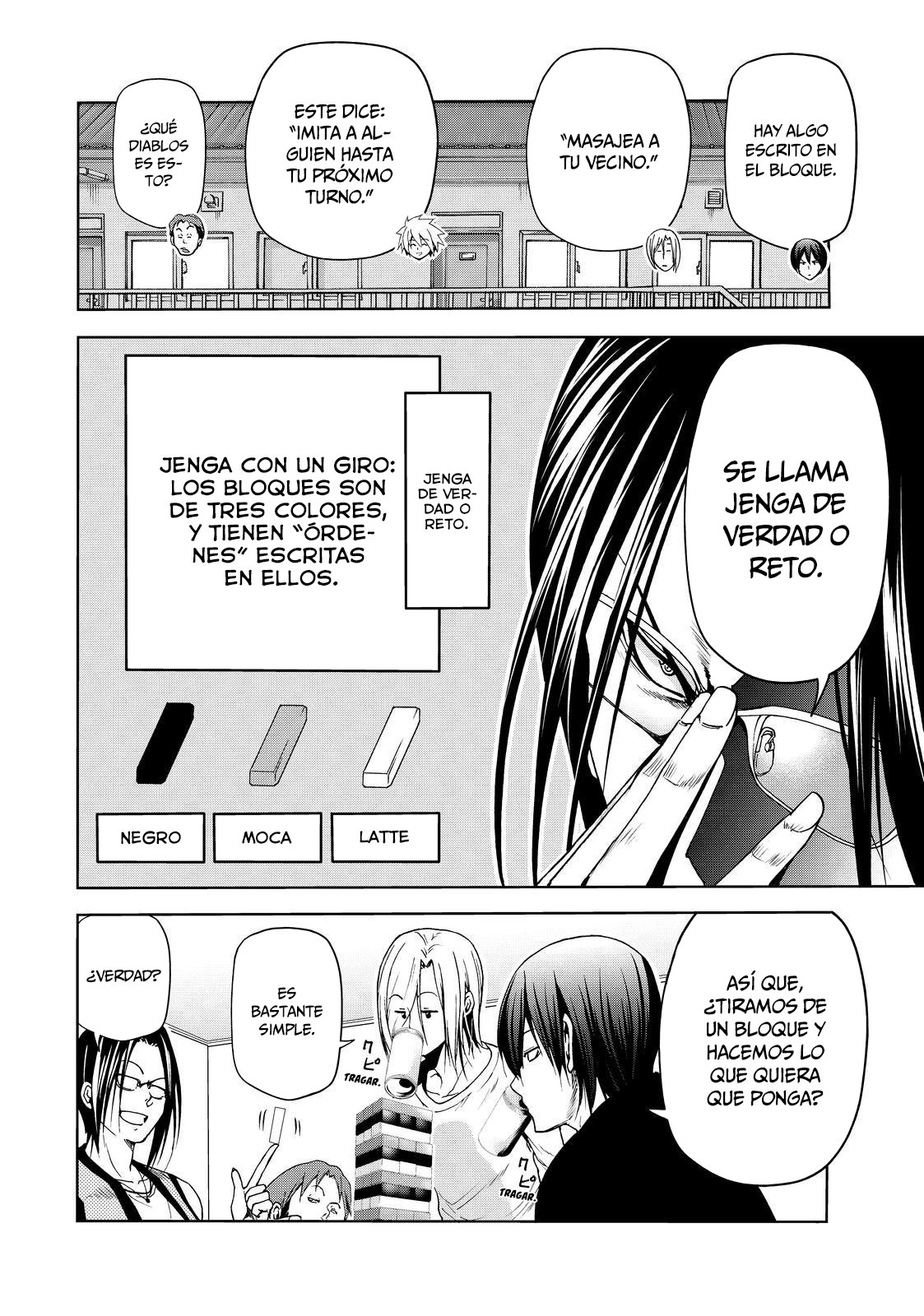 Grand Blue Capitulo 52.5: historia paralela: jenga de verdad o reto página 5