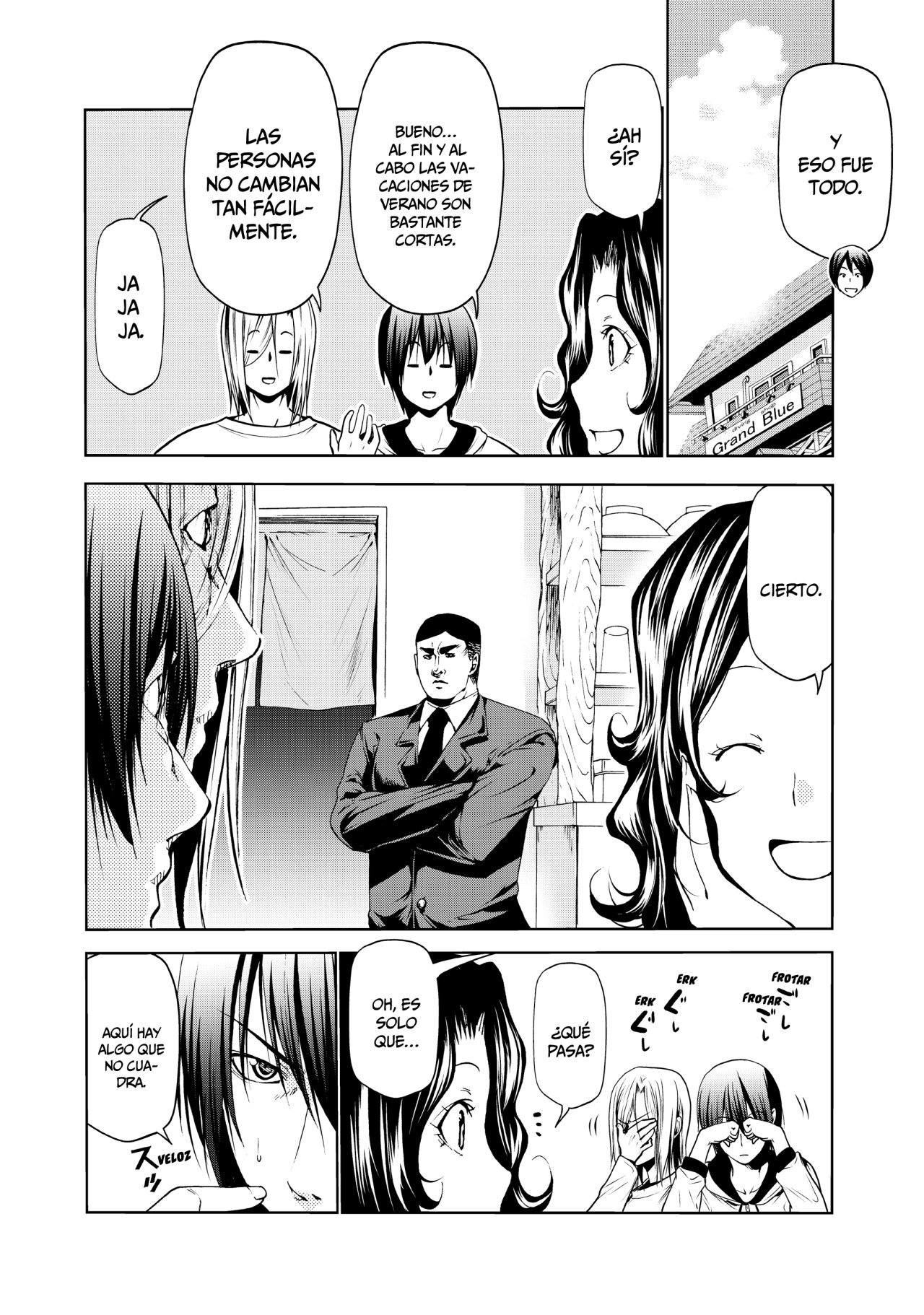 Grand Blue Capitulo 58: De vuelta a la universidad página 16