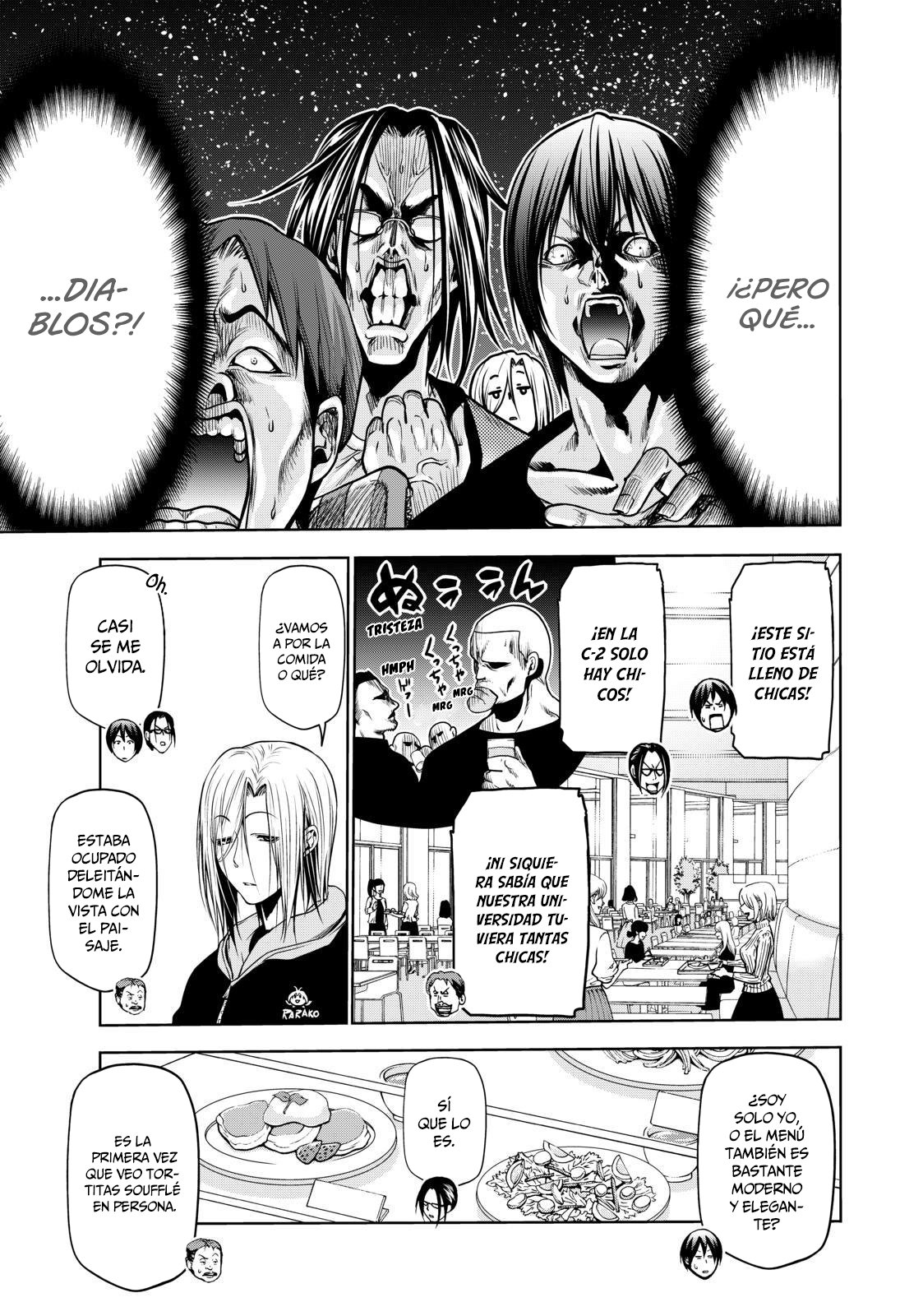 Grand Blue Capitulo 62.5: extra:cafetería página 6