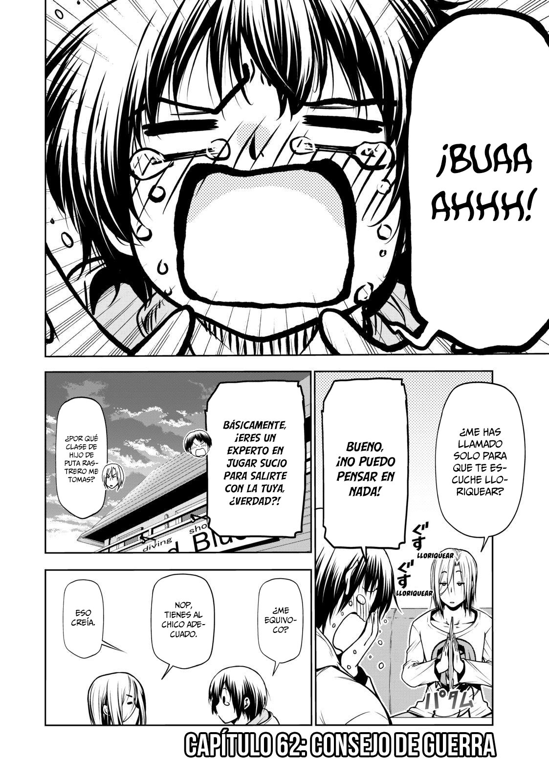 Grand Blue Capitulo 62: Consejo de guerra página 3