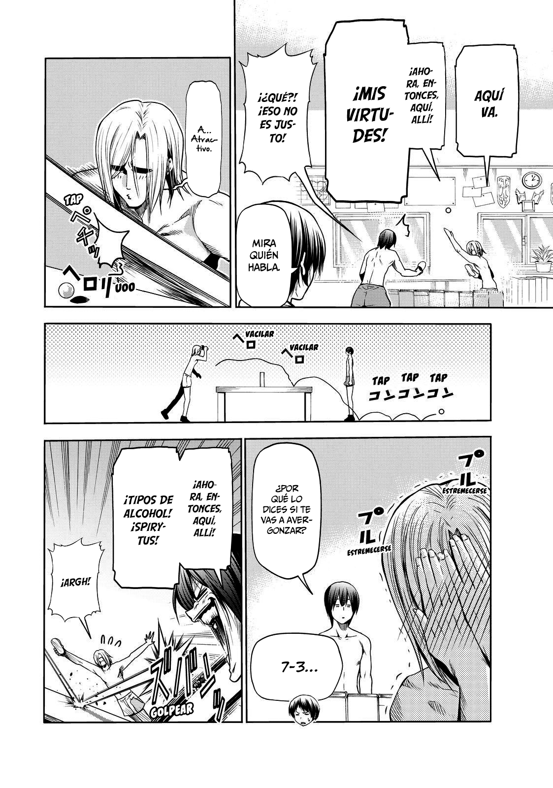 Grand Blue Capitulo 74.5: extra:ping-pong borracho página 11