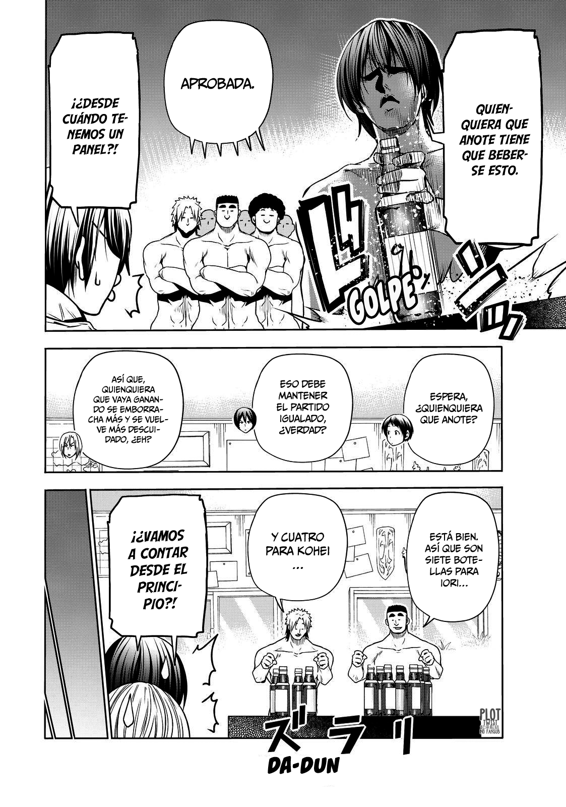 Grand Blue Capitulo 74.5: extra:ping-pong borracho página 13