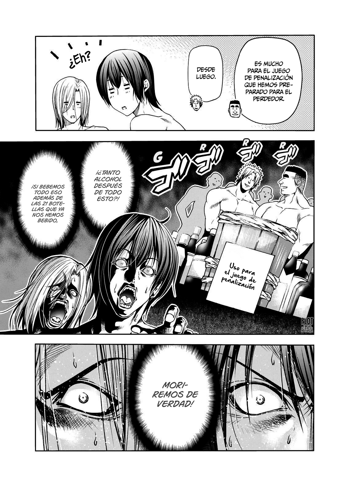 Grand Blue Capitulo 74.5: extra:ping-pong borracho página 16