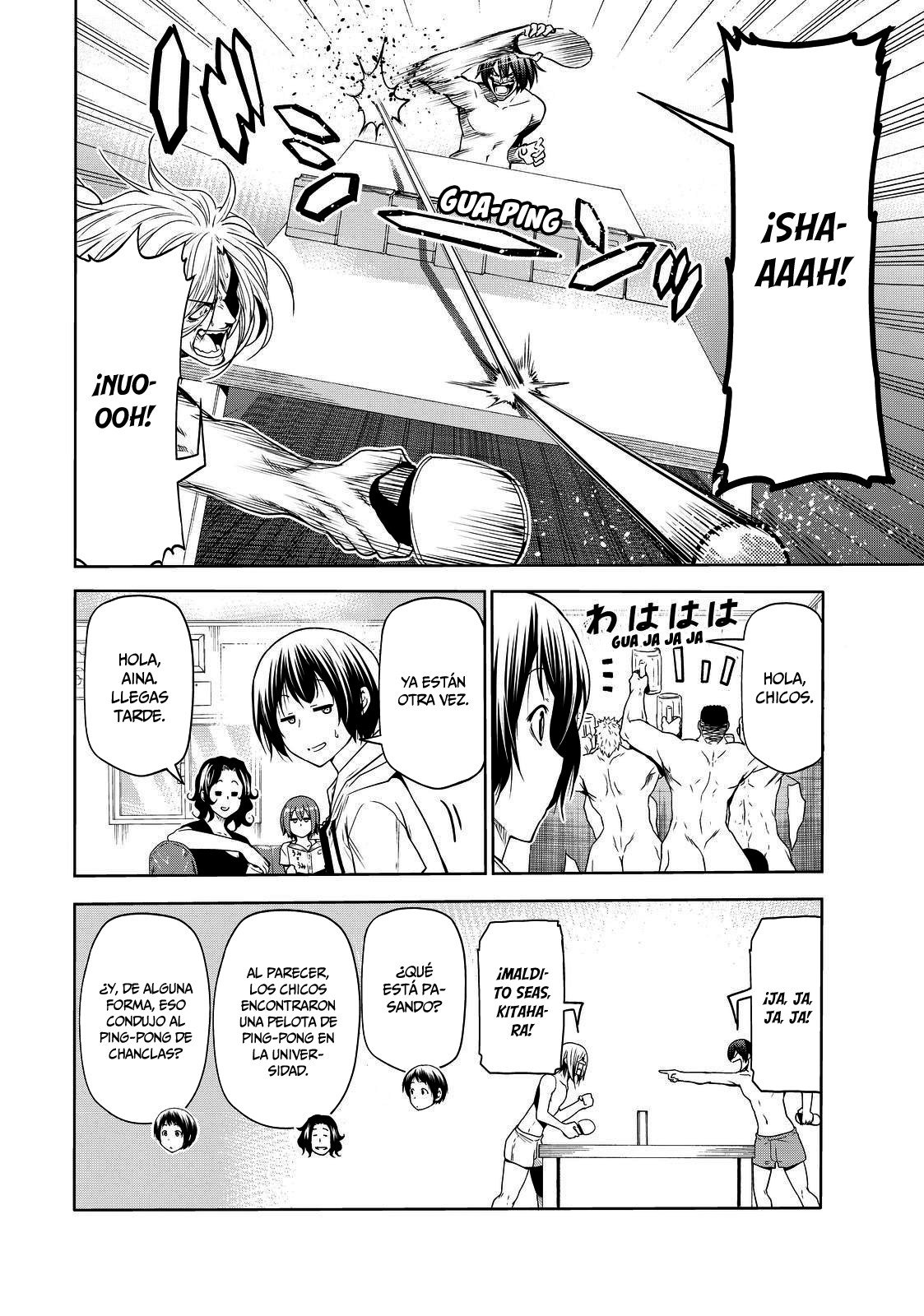 Grand Blue Capitulo 74.5: extra:ping-pong borracho página 3