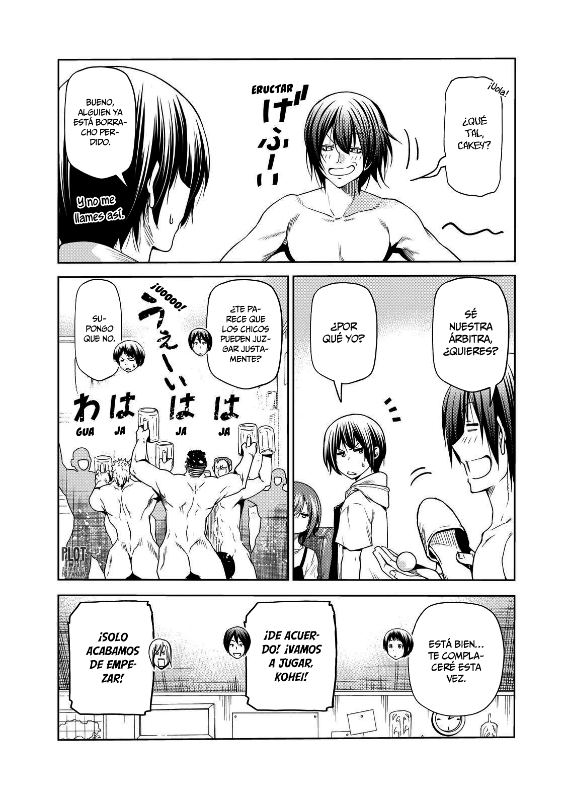 Grand Blue Capitulo 74.5: extra:ping-pong borracho página 4