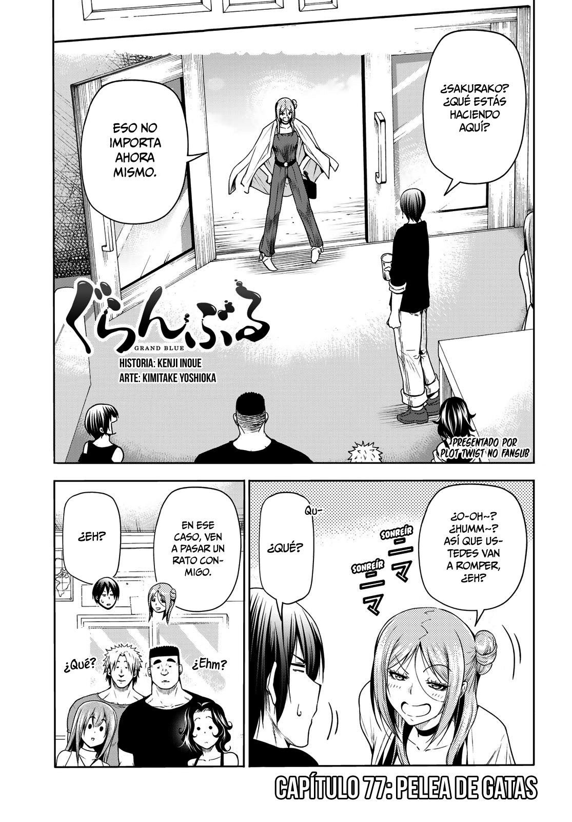 Grand Blue Capitulo 77: pelea de gatas página 2