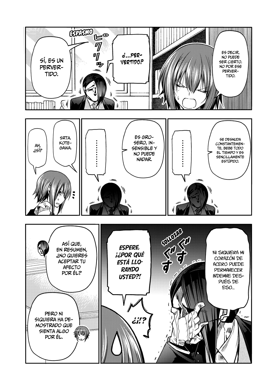 Grand Blue Capitulo 79: sala de consejería blanca página 14