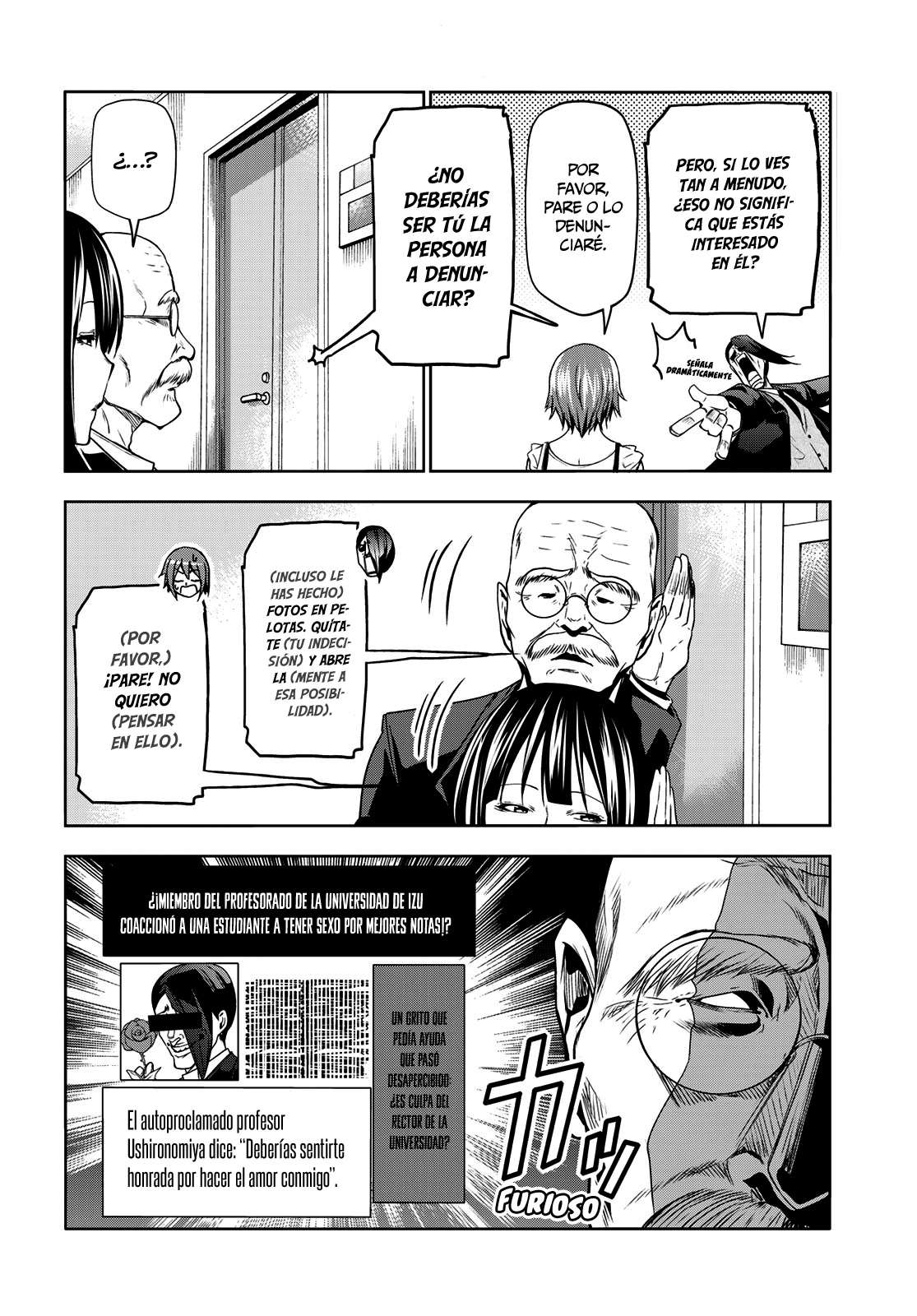 Grand Blue Capitulo 79: sala de consejería blanca página 17