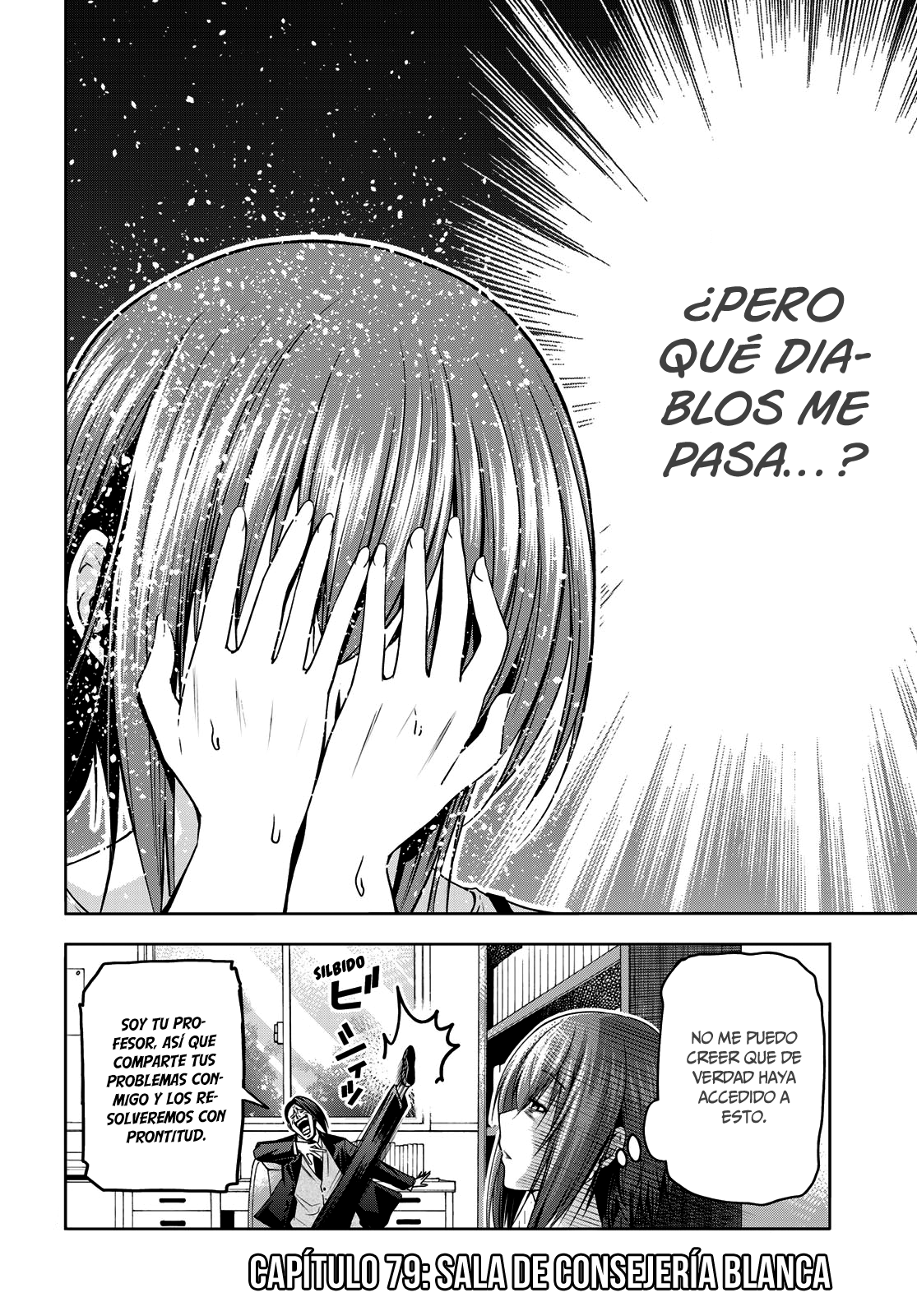 Grand Blue Capitulo 79: sala de consejería blanca página 5