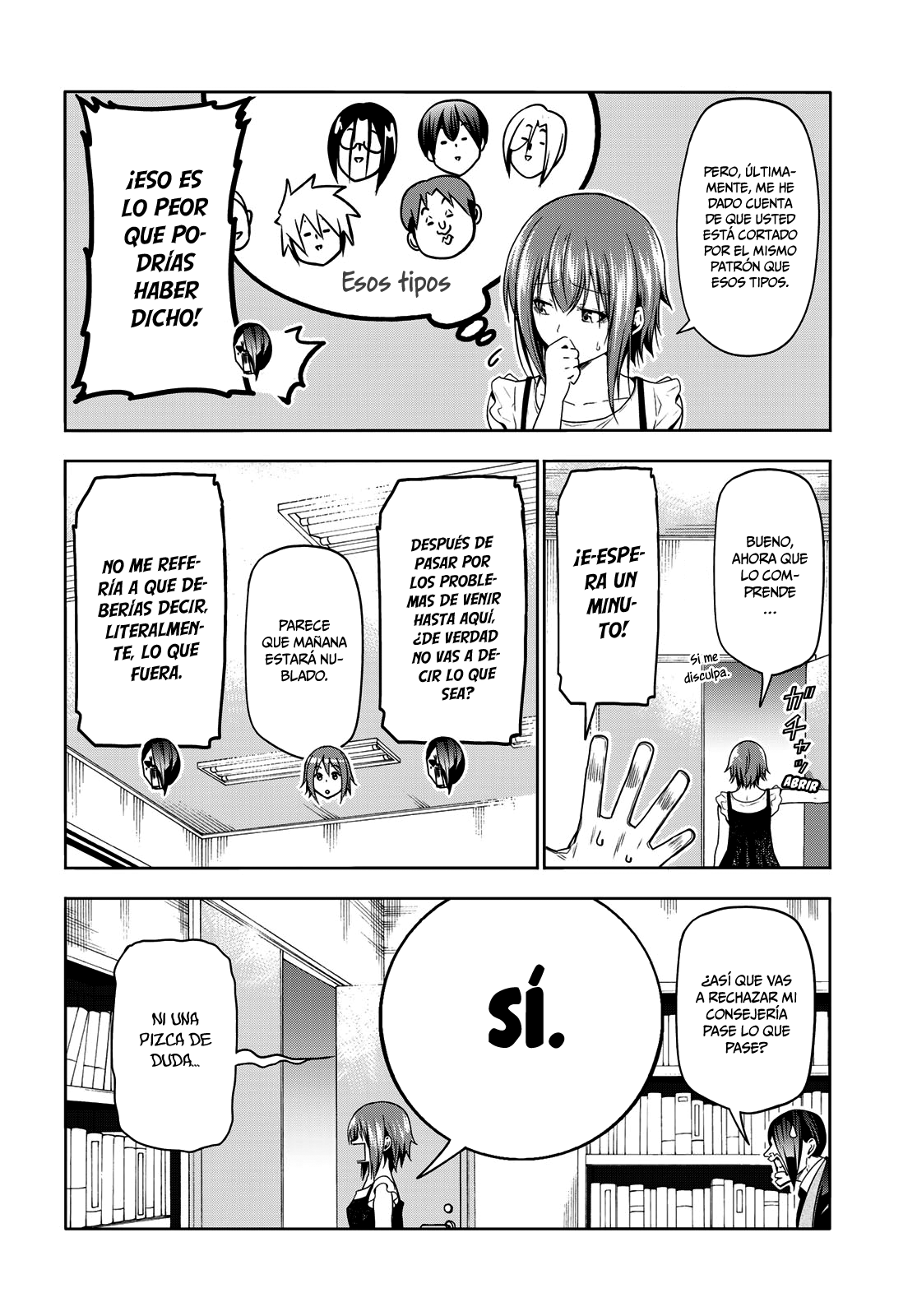 Grand Blue Capitulo 79: sala de consejería blanca página 9