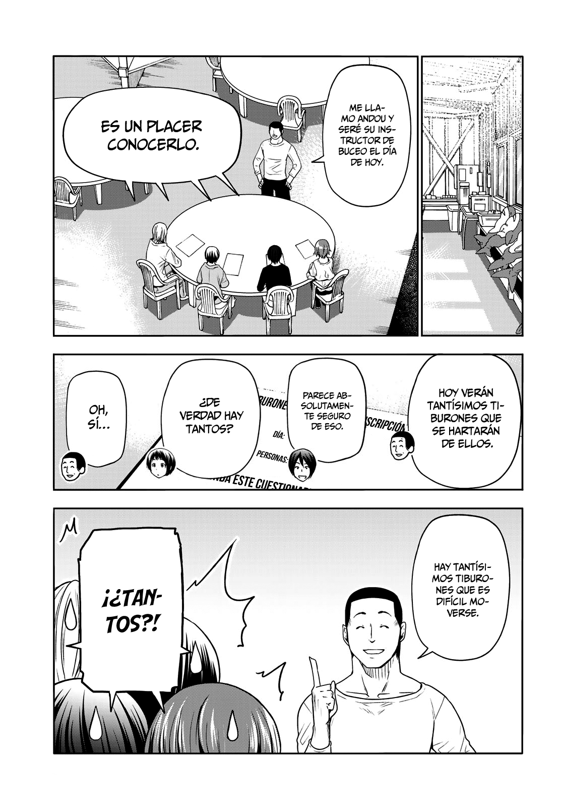 Grand Blue Capitulo 81: tumulto de tiburones página 17