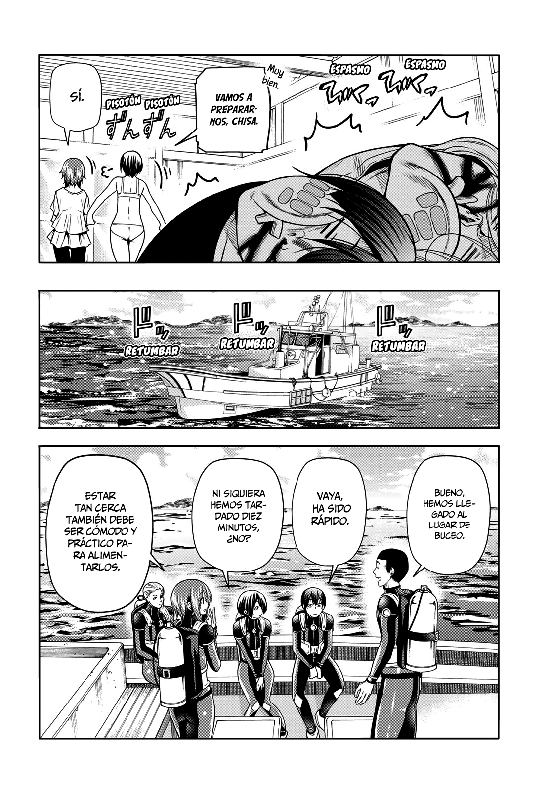 Grand Blue Capitulo 81: tumulto de tiburones página 22