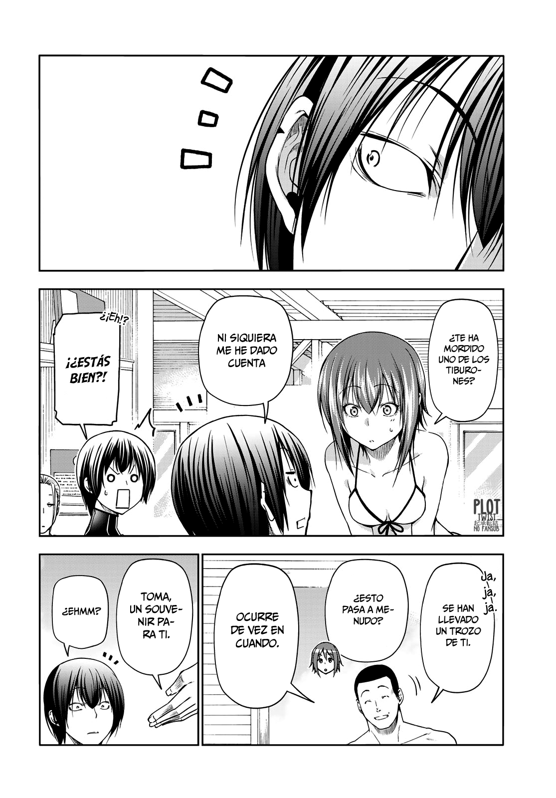 Grand Blue Capitulo 81: tumulto de tiburones página 35