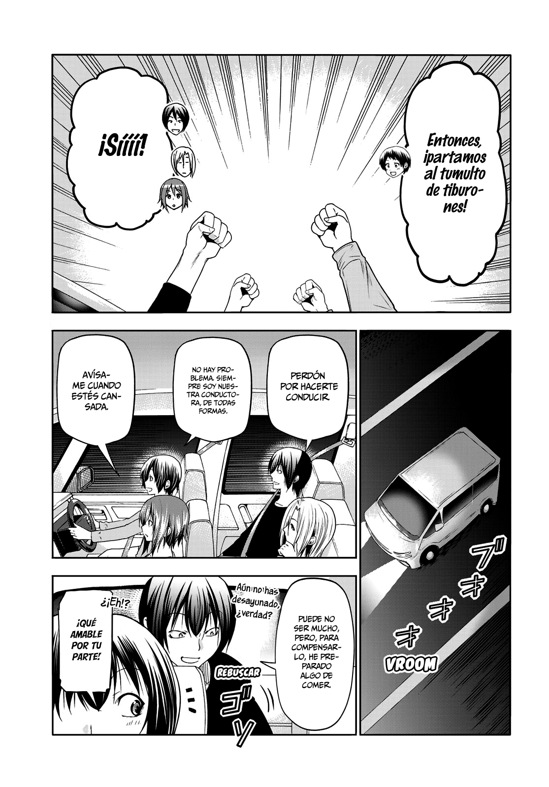 Grand Blue Capitulo 81: tumulto de tiburones página 9