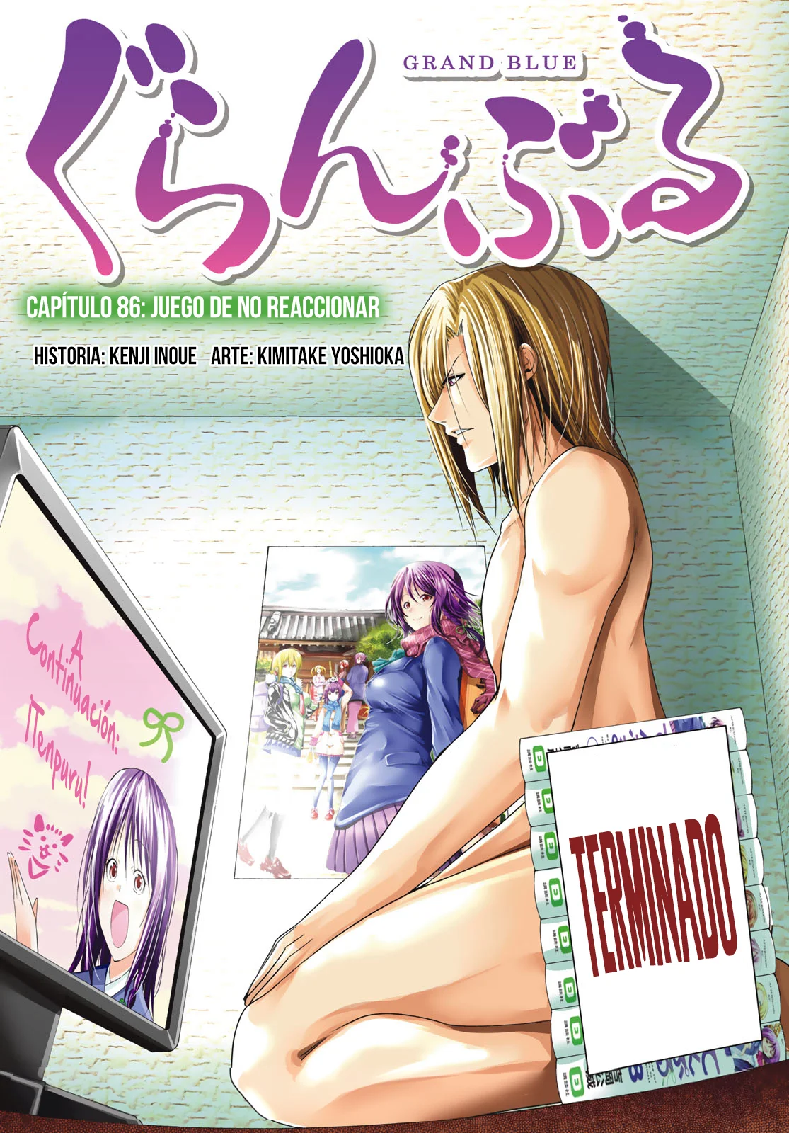 Grand Blue Capitulo 86: Juego de no reaccionar página 3