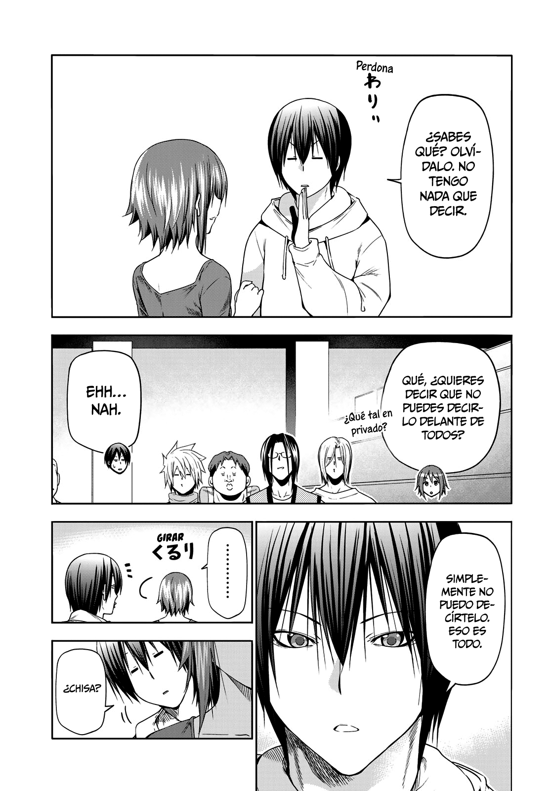 Grand Blue Capitulo 90: presentación página 4