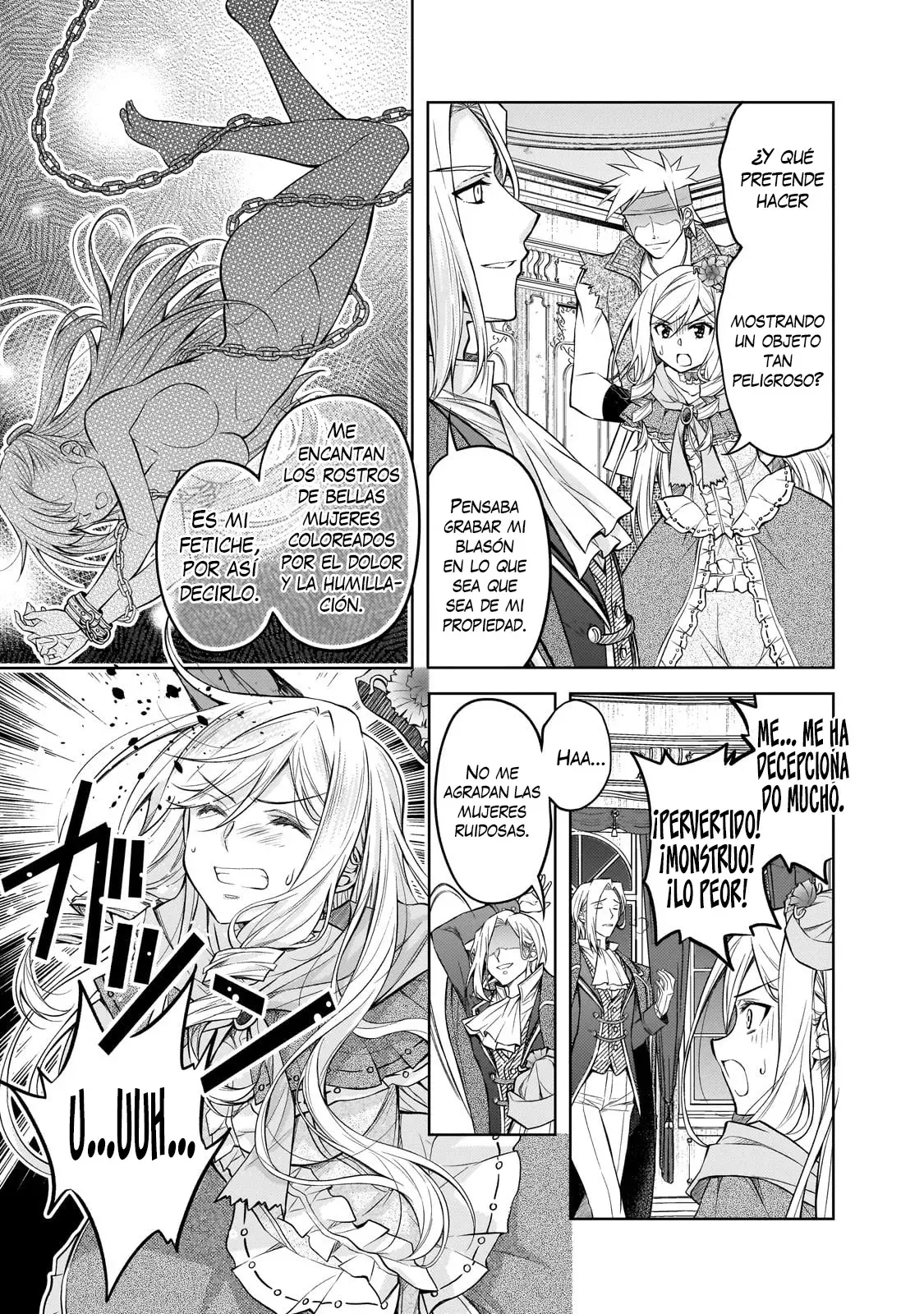 La santa reencarnada condenada, ¡sigue el camino de la dama villana! Capitulo 1 página 38