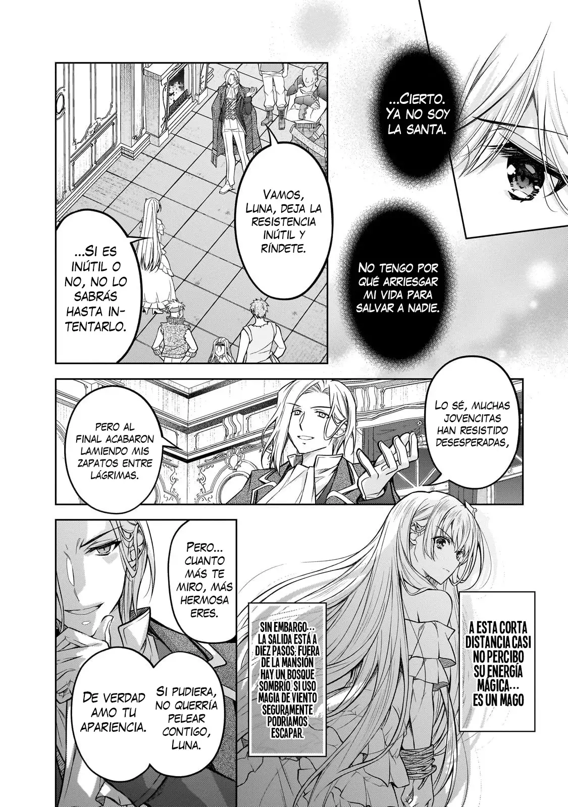 La santa reencarnada condenada, ¡sigue el camino de la dama villana! Capitulo 1 página 41
