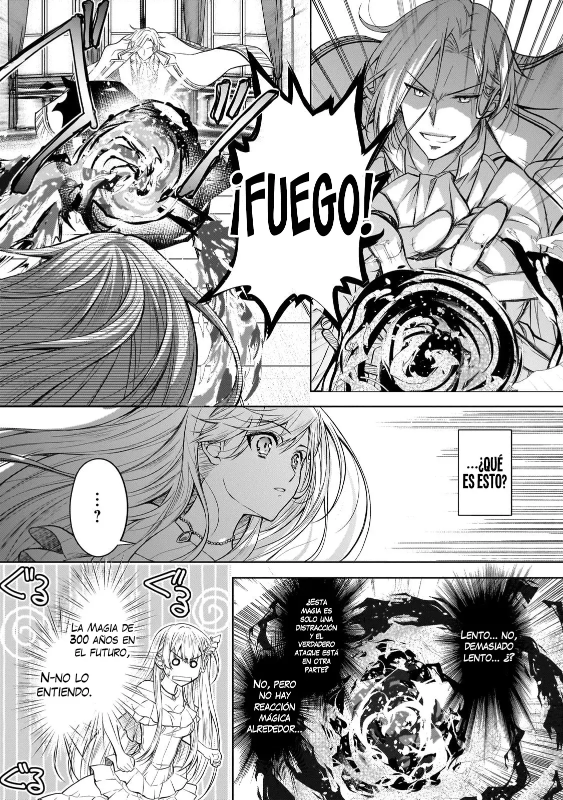 La santa reencarnada condenada, ¡sigue el camino de la dama villana! Capitulo 1 página 44