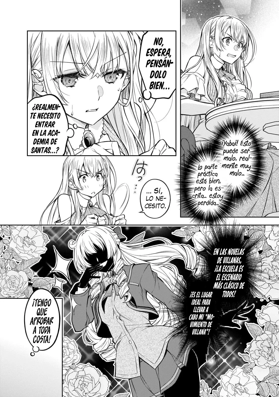 La santa reencarnada condenada, ¡sigue el camino de la dama villana! Capitulo 2.1 página 3