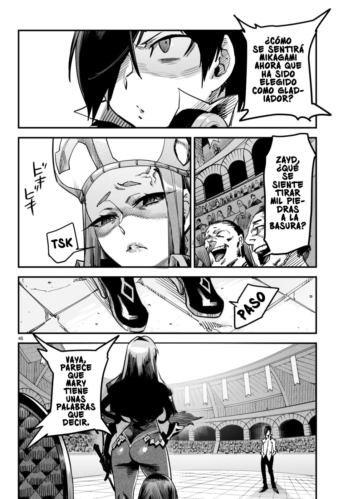 REENCARNADO EN UN COLISEO ~UTILIZANDO LA HABILIDAD MÁS DÉBIL PARA DERROTAR A LAS MUJERES MÁS FUERTES Y CREAR UN HAREM DE ESCLAVAS~ Capitulo 1: ¿Mi habilidad inútil? página 50