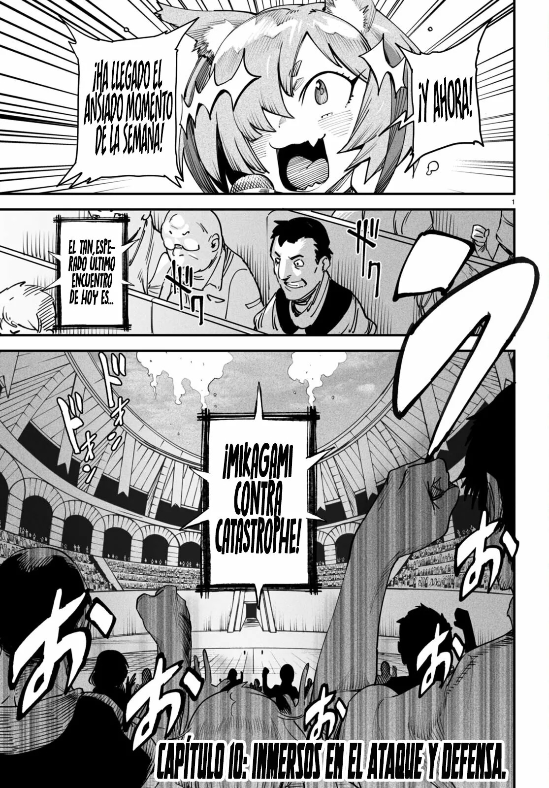 REENCARNADO EN UN COLISEO ~UTILIZANDO LA HABILIDAD MÁS DÉBIL PARA DERROTAR A LAS MUJERES MÁS FUERTES Y CREAR UN HAREM DE ESCLAVAS~ Capitulo 10: Inmersos en el ataque y defensa página 4