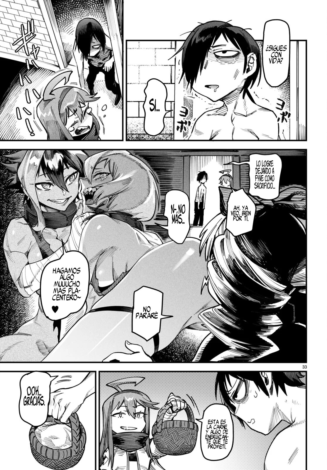 REENCARNADO EN UN COLISEO ~UTILIZANDO LA HABILIDAD MÁS DÉBIL PARA DERROTAR A LAS MUJERES MÁS FUERTES Y CREAR UN HAREM DE ESCLAVAS~ Capitulo 13: En el estado de mujer página 34
