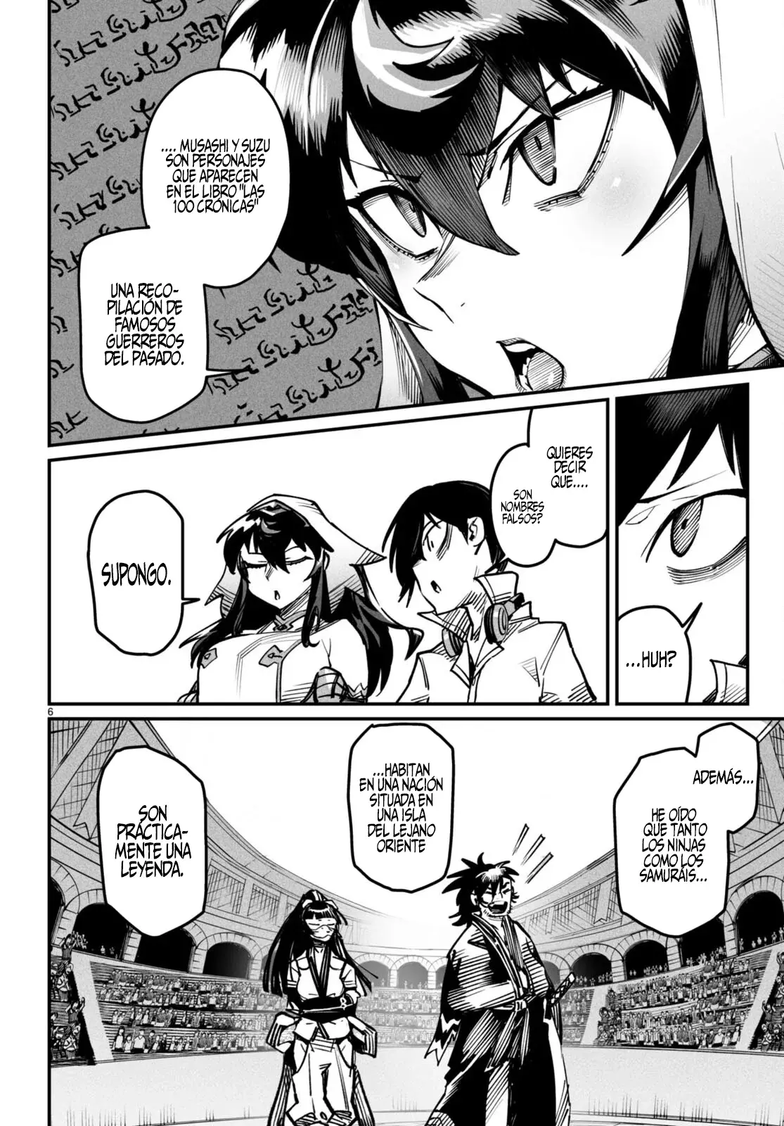 REENCARNADO EN UN COLISEO ~UTILIZANDO LA HABILIDAD MÁS DÉBIL PARA DERROTAR A LAS MUJERES MÁS FUERTES Y CREAR UN HAREM DE ESCLAVAS~ Capitulo 15: Asesinos del lejano oriente página 6