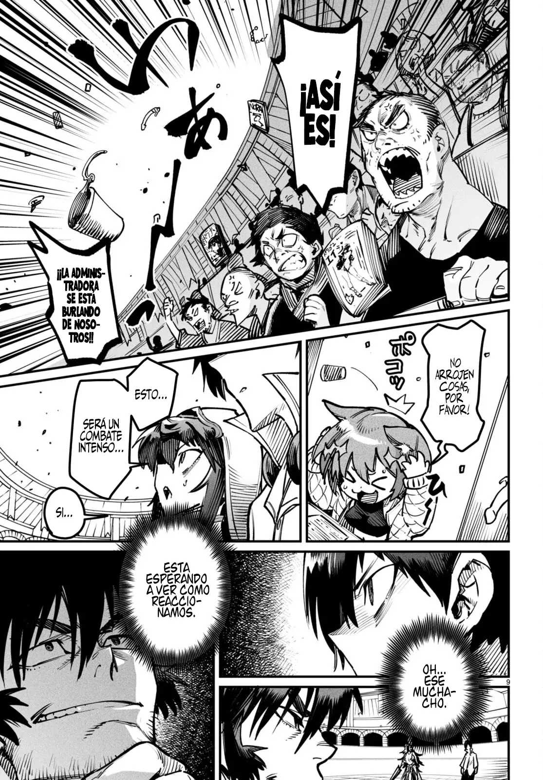 REENCARNADO EN UN COLISEO ~UTILIZANDO LA HABILIDAD MÁS DÉBIL PARA DERROTAR A LAS MUJERES MÁS FUERTES Y CREAR UN HAREM DE ESCLAVAS~ Capitulo 15: Asesinos del lejano oriente página 9