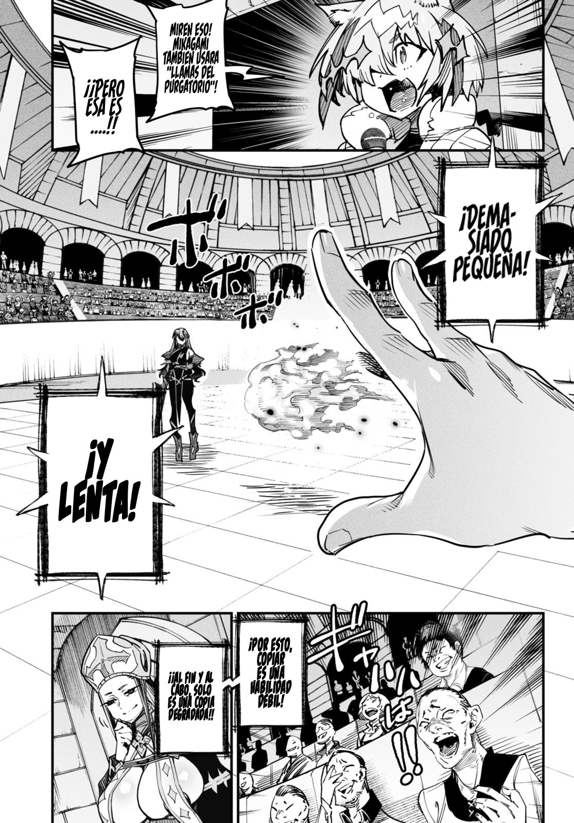 REENCARNADO EN UN COLISEO ~UTILIZANDO LA HABILIDAD MÁS DÉBIL PARA DERROTAR A LAS MUJERES MÁS FUERTES Y CREAR UN HAREM DE ESCLAVAS~ Capitulo 2: Arrodillándose en el suelo página 12