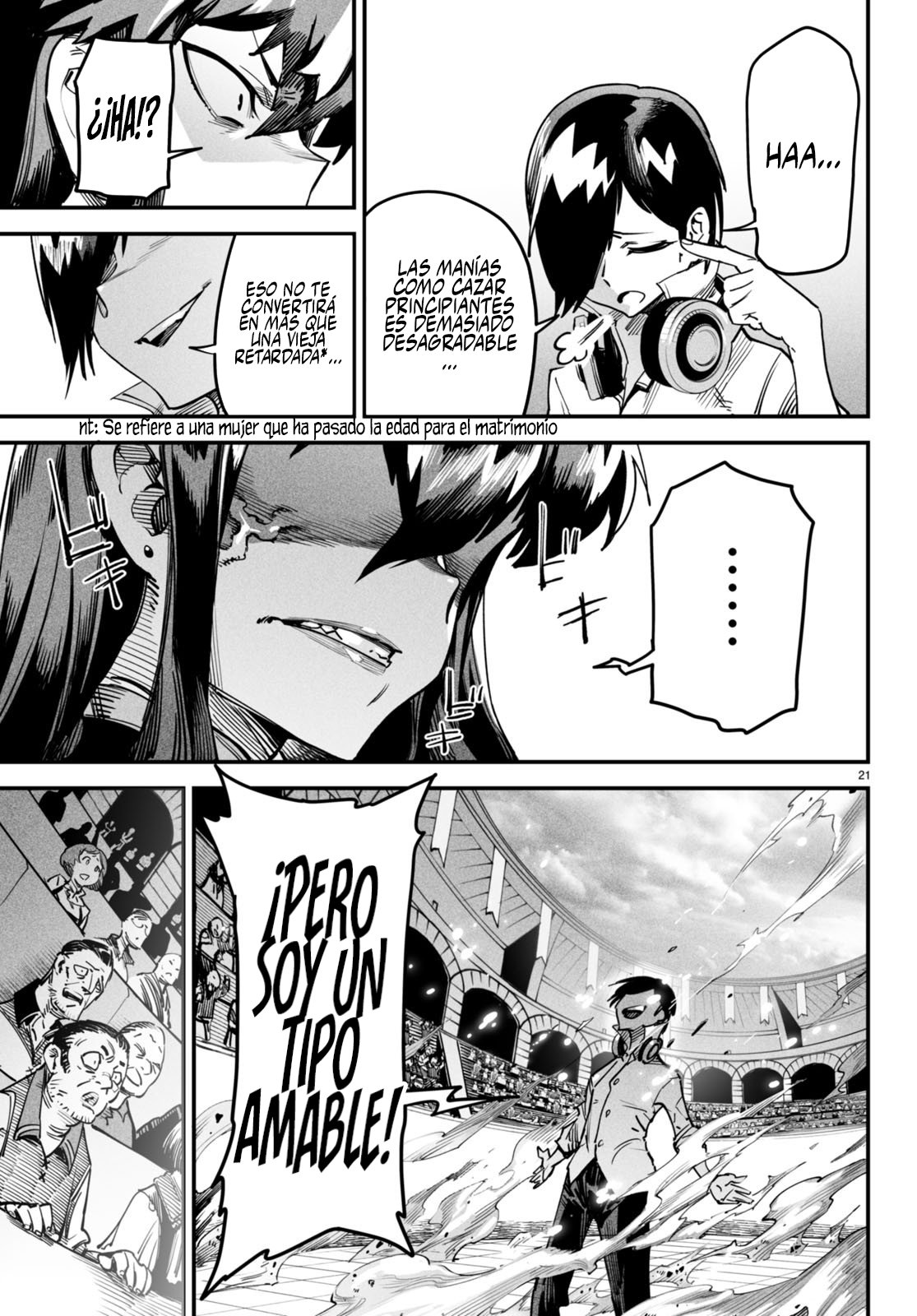REENCARNADO EN UN COLISEO ~UTILIZANDO LA HABILIDAD MÁS DÉBIL PARA DERROTAR A LAS MUJERES MÁS FUERTES Y CREAR UN HAREM DE ESCLAVAS~ Capitulo 2: Arrodillándose en el suelo página 22