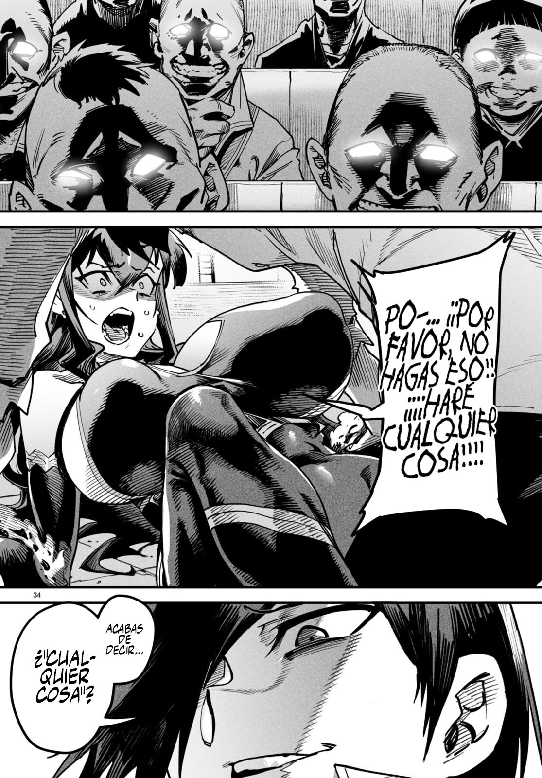 REENCARNADO EN UN COLISEO ~UTILIZANDO LA HABILIDAD MÁS DÉBIL PARA DERROTAR A LAS MUJERES MÁS FUERTES Y CREAR UN HAREM DE ESCLAVAS~ Capitulo 2: Arrodillándose en el suelo página 35