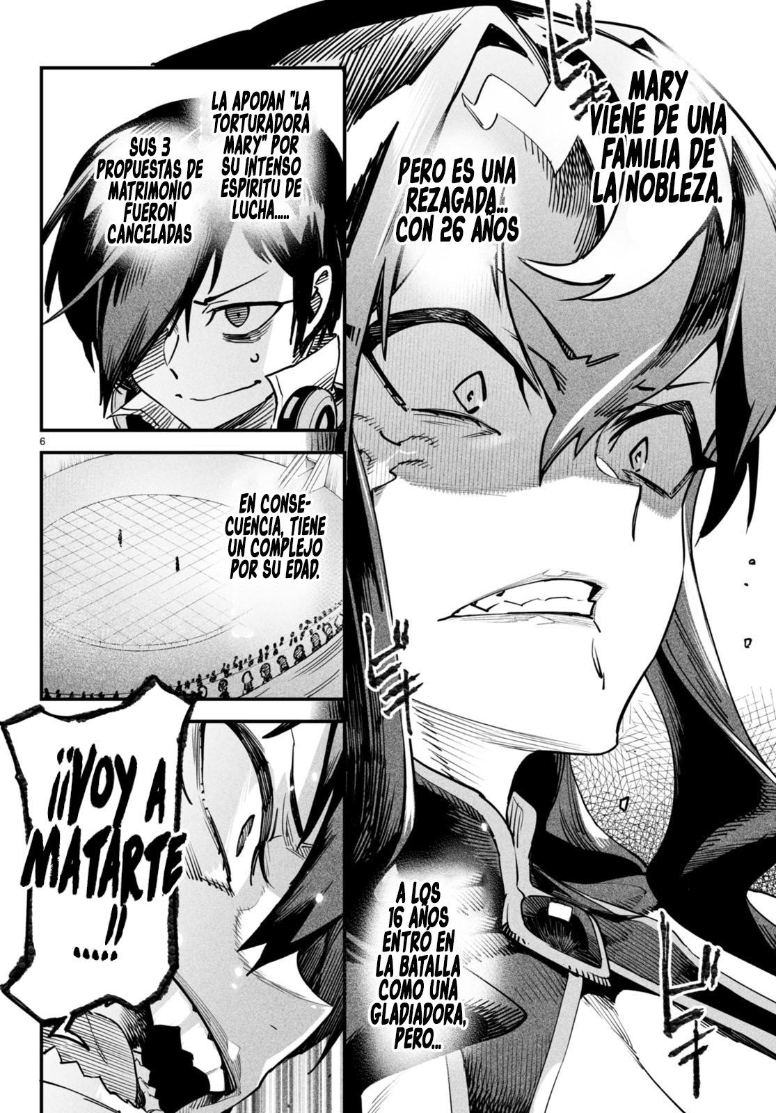 REENCARNADO EN UN COLISEO ~UTILIZANDO LA HABILIDAD MÁS DÉBIL PARA DERROTAR A LAS MUJERES MÁS FUERTES Y CREAR UN HAREM DE ESCLAVAS~ Capitulo 2: Arrodillándose en el suelo página 7