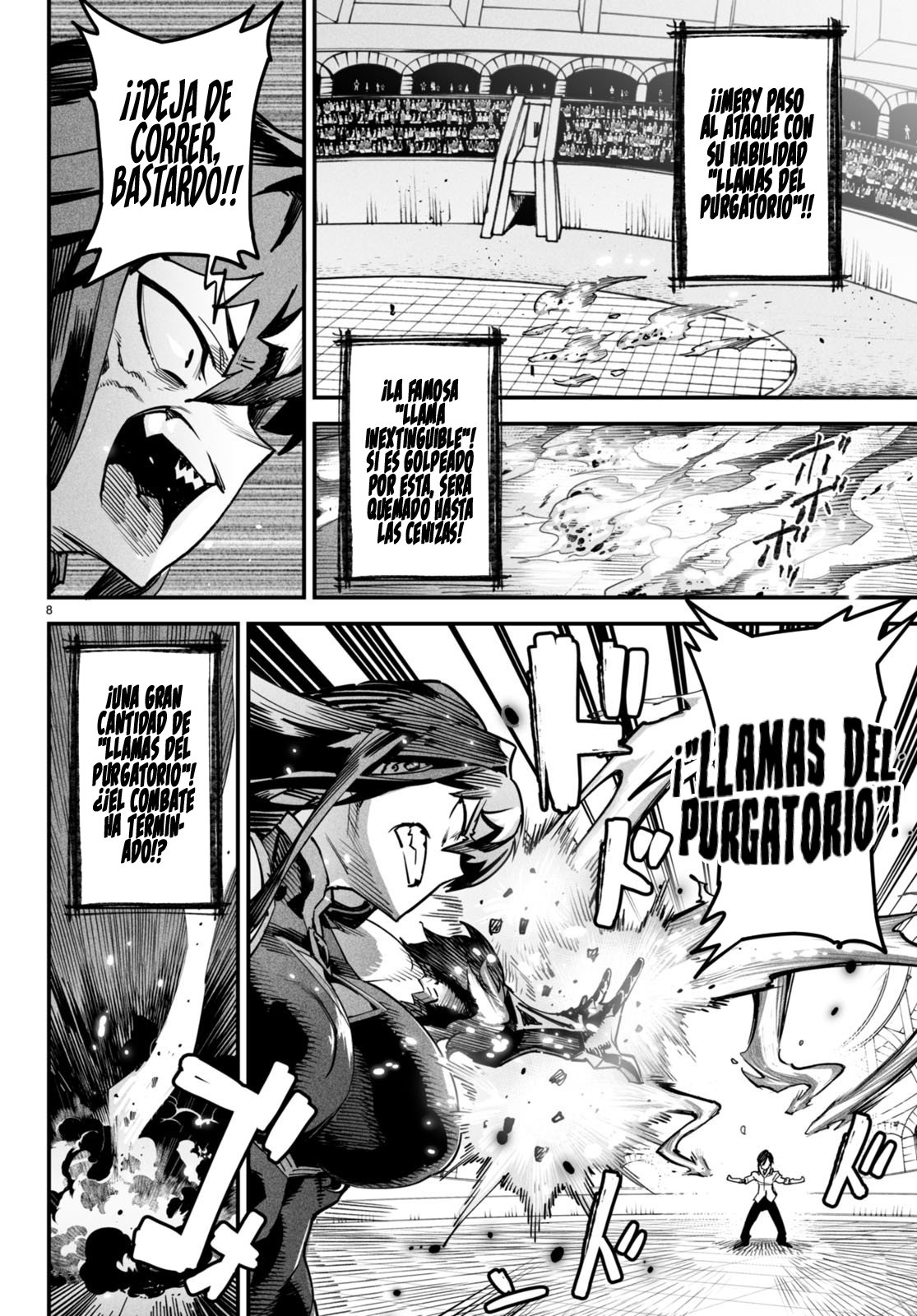 REENCARNADO EN UN COLISEO ~UTILIZANDO LA HABILIDAD MÁS DÉBIL PARA DERROTAR A LAS MUJERES MÁS FUERTES Y CREAR UN HAREM DE ESCLAVAS~ Capitulo 2: Arrodillándose en el suelo página 9