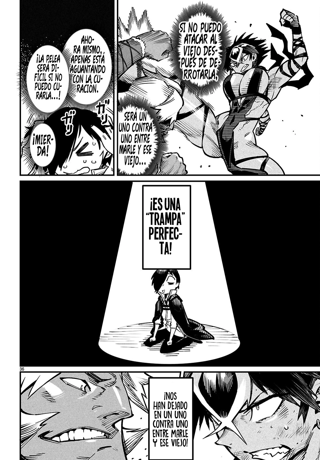 REENCARNADO EN UN COLISEO ~UTILIZANDO LA HABILIDAD MÁS DÉBIL PARA DERROTAR A LAS MUJERES MÁS FUERTES Y CREAR UN HAREM DE ESCLAVAS~ Capitulo 21: La traición de las expectativas página 37