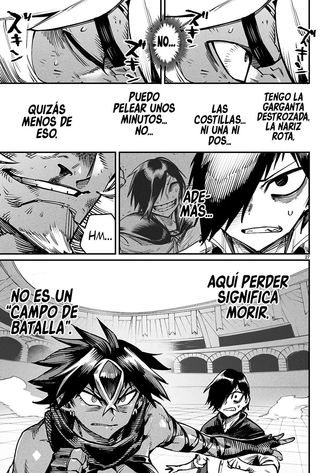 REENCARNADO EN UN COLISEO ~UTILIZANDO LA HABILIDAD MÁS DÉBIL PARA DERROTAR A LAS MUJERES MÁS FUERTES Y CREAR UN HAREM DE ESCLAVAS~ Capitulo 25: La combinación más fuerte página 29