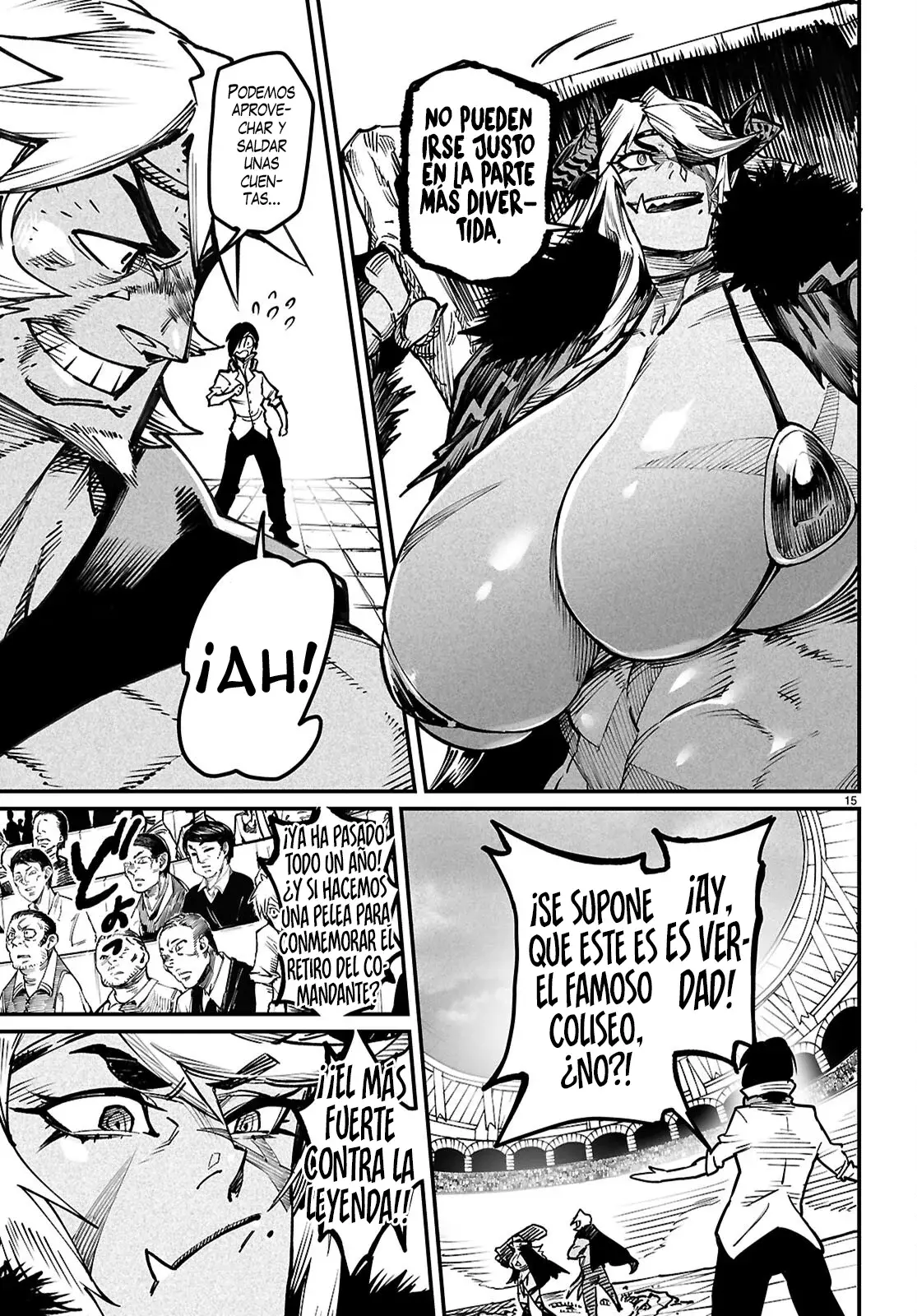 REENCARNADO EN UN COLISEO ~UTILIZANDO LA HABILIDAD MÁS DÉBIL PARA DERROTAR A LAS MUJERES MÁS FUERTES Y CREAR UN HAREM DE ESCLAVAS~ Capitulo 26: ¿El más fuerte contra el Héroe? página 17
