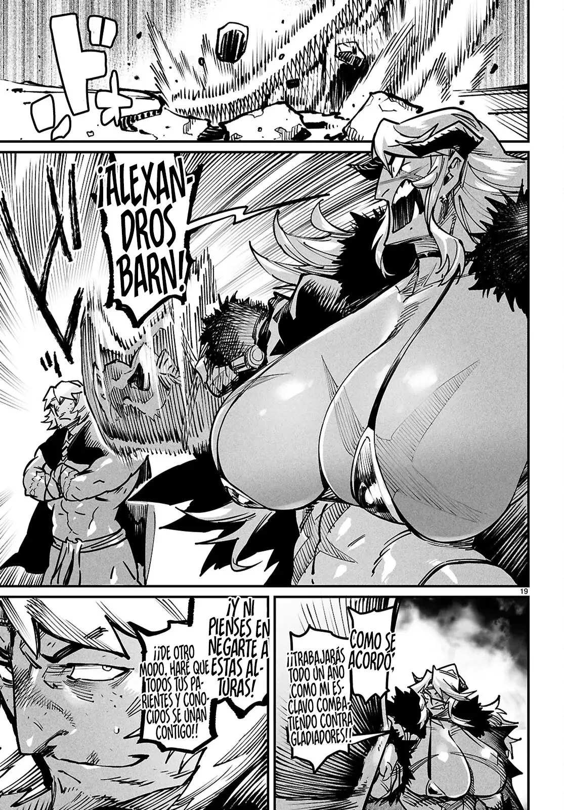 REENCARNADO EN UN COLISEO ~UTILIZANDO LA HABILIDAD MÁS DÉBIL PARA DERROTAR A LAS MUJERES MÁS FUERTES Y CREAR UN HAREM DE ESCLAVAS~ Capitulo 26: ¿El más fuerte contra el Héroe? página 21
