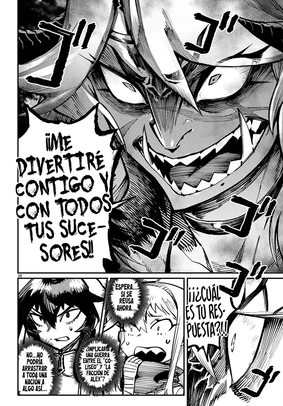 REENCARNADO EN UN COLISEO ~UTILIZANDO LA HABILIDAD MÁS DÉBIL PARA DERROTAR A LAS MUJERES MÁS FUERTES Y CREAR UN HAREM DE ESCLAVAS~ Capitulo 26: ¿El más fuerte contra el Héroe? página 22
