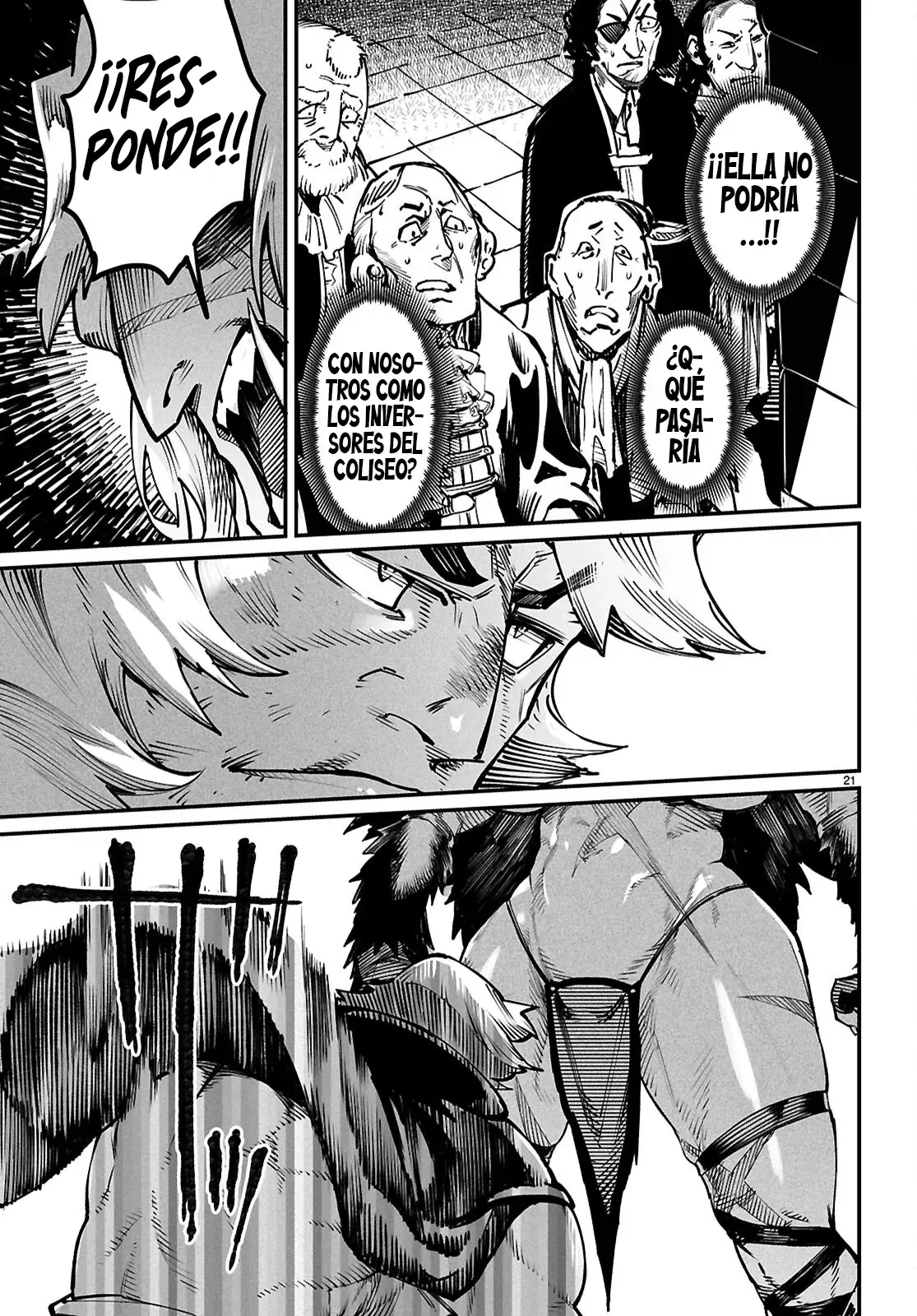 REENCARNADO EN UN COLISEO ~UTILIZANDO LA HABILIDAD MÁS DÉBIL PARA DERROTAR A LAS MUJERES MÁS FUERTES Y CREAR UN HAREM DE ESCLAVAS~ Capitulo 26: ¿El más fuerte contra el Héroe? página 23